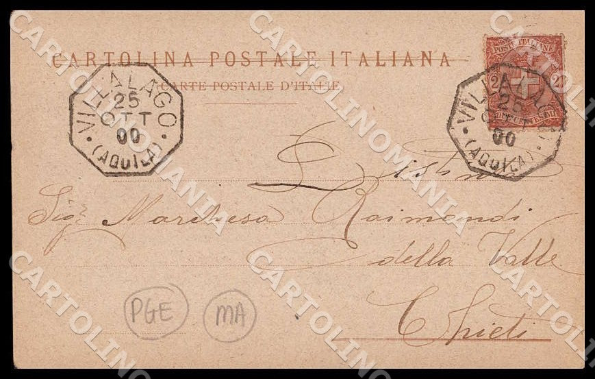 L'Aquila Scanno Attuale costume giornaliero PIEGHINE MACCHIA cartolina GM0649 – retro