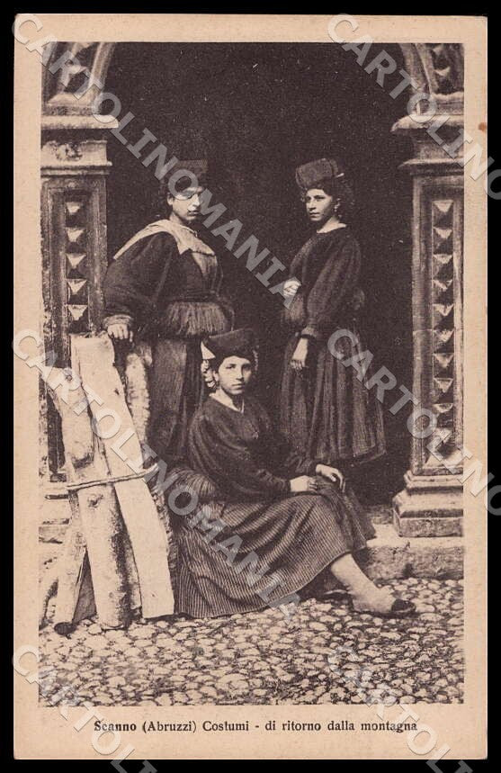 L'Aquila Scanno Costumi ritorno montagna Alterocca cartolina GM0655 – fronte