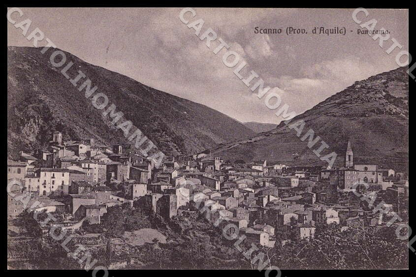 L'Aquila Scanno Panorama cartolina GM0657 – fronte