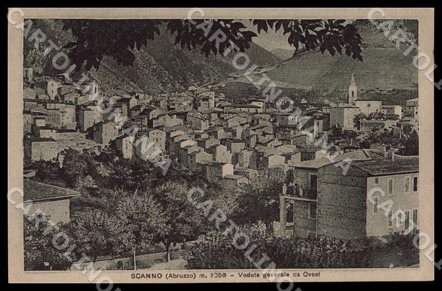 L'Aquila Scanno Veduta generale Ovest cartolina GM0658 – fronte