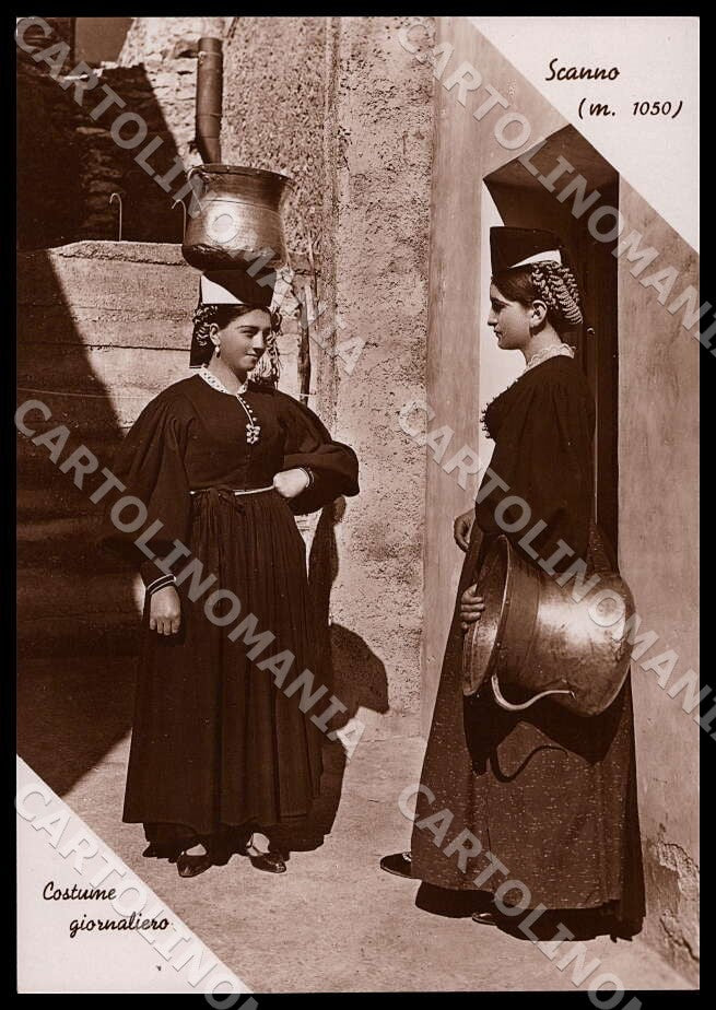 L'Aquila Scanno Costume giornaliero Costumi FG Foto cartolina GM0685 – fronte