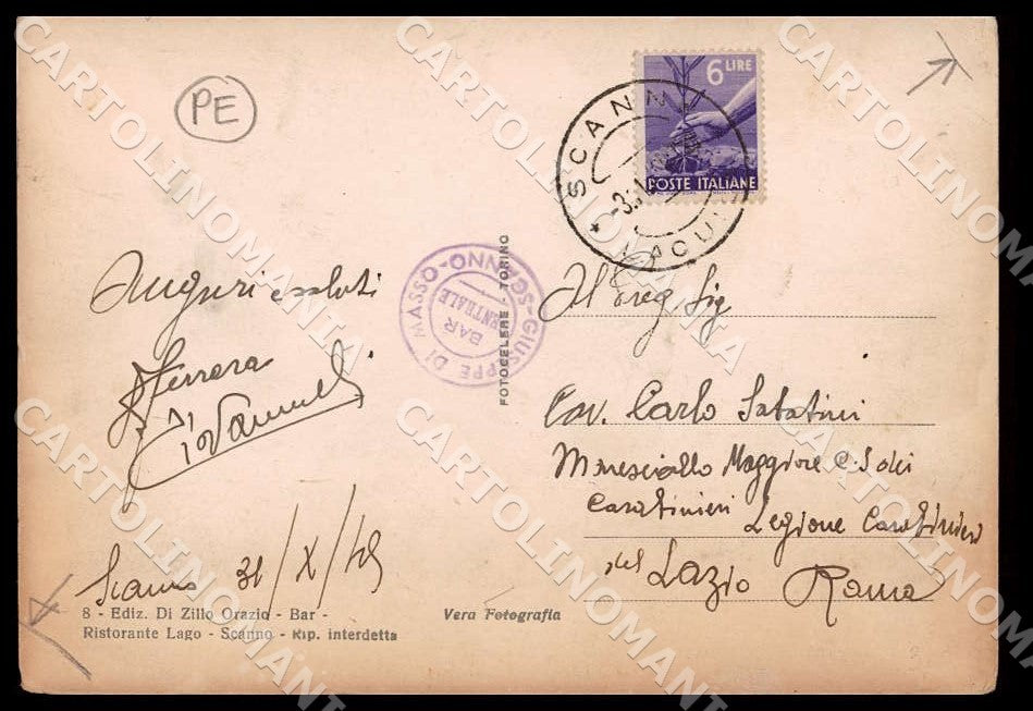 L'Aquila Scanno Ritorno Fontana Costumi PIEGHE FG Foto cartolina GM0686 – retro