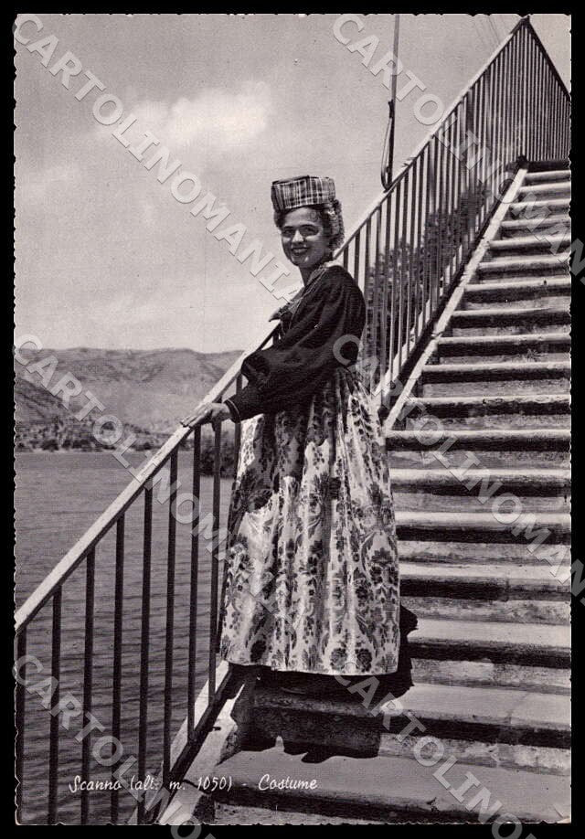 L'Aquila Scanno Costume Costumi PIEGHINE FG Foto cartolina GM0688 – fronte