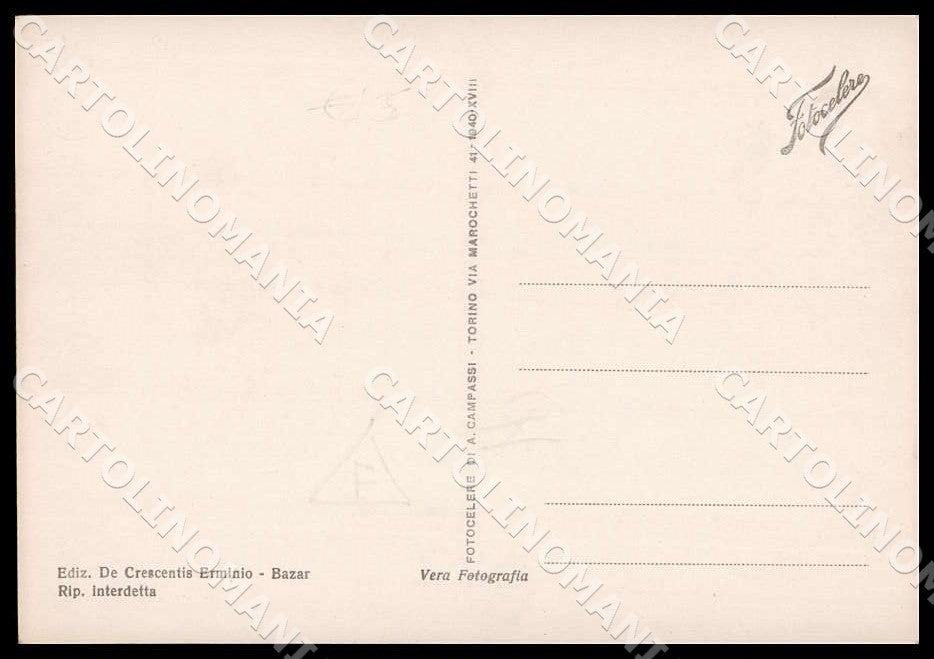 L'Aquila Scanno Ritorcio Canapa Costumi Mestieri FG Foto cartolina GM0698 – retro