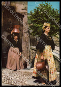 L'Aquila Scanno Costumi Abruzzo Portatrice acqua PIEGHINE FG cartolina GM0704 – fronte