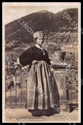 L'Aquila Sulmona Costume Scanno Costumi PIEGHINE Foto cartolina GM0718 – fronte