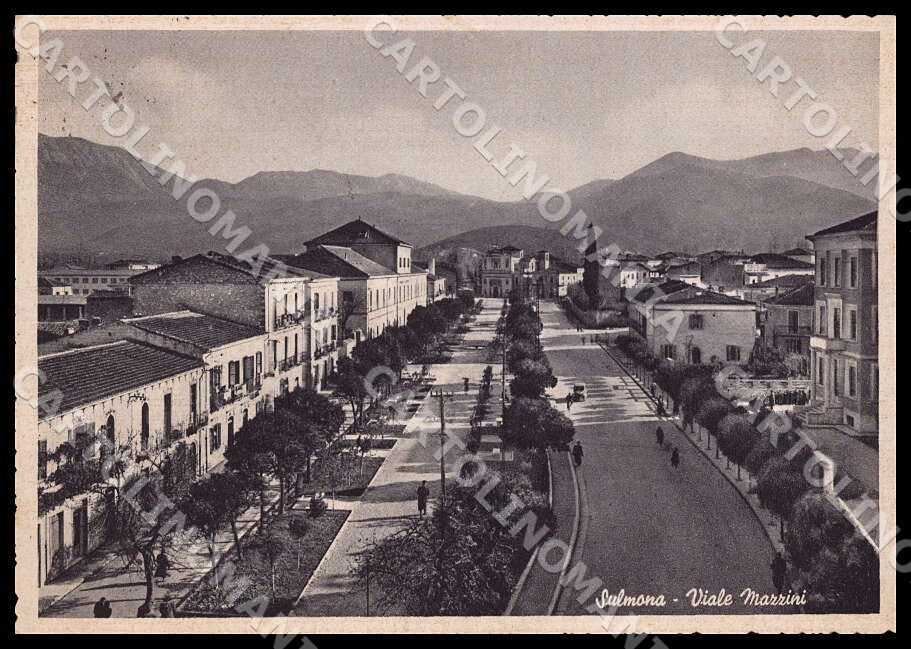 L'Aquila Sulmona Viale Mazzini FG cartolina GM0719 – fronte