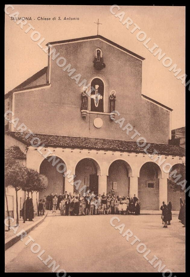 L'Aquila Sulmona Chiesa Santo Antonio Alterocca FG cartolina GM0721 – fronte