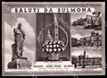 L'Aquila Sulmona Saluti da Poeta Ovidio Nasone Confetti FG Foto cartolina GM0728 – fronte