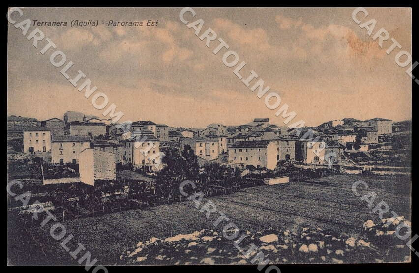 L'Aquila Terranera Panorama Est cartolina GM0740 – fronte