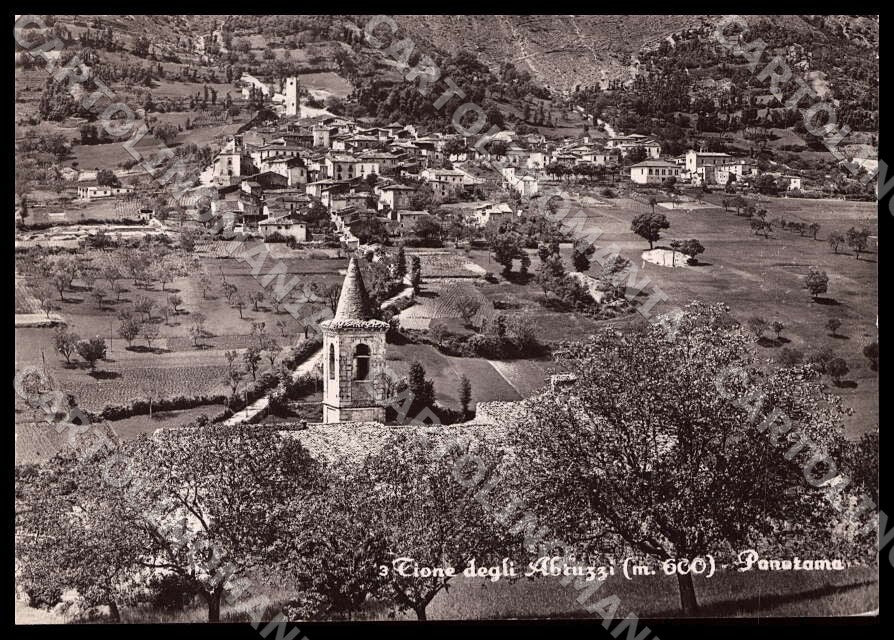 L'Aquila Tione degli Abruzzi Panorama PIEGHINA FG Foto cartolina GM0745 – fronte