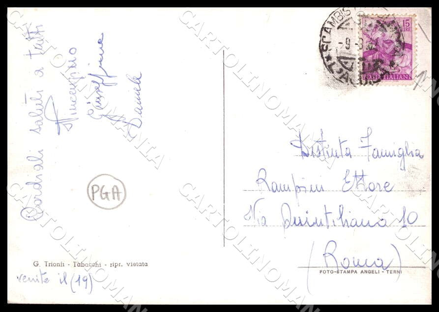 L'Aquila Tione degli Abruzzi Panorama PIEGHINA FG Foto cartolina GM0745 – retro