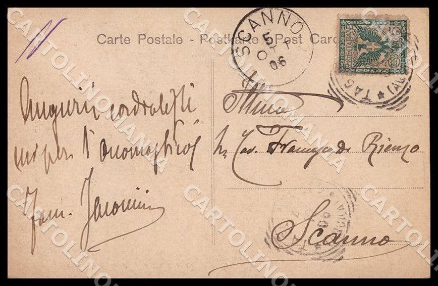 L'Aquila Tagliacozzo Palazzo Ducale Alterocca cartolina GM0753 – retro