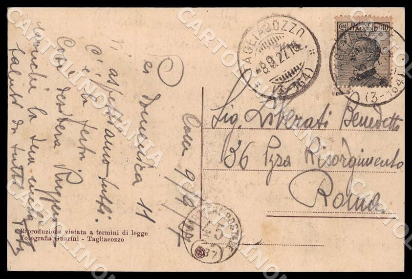 L'Aquila Tagliacozzo Fiume Imele Cascatelle Lavandaie cartolina GM0757 – retro
