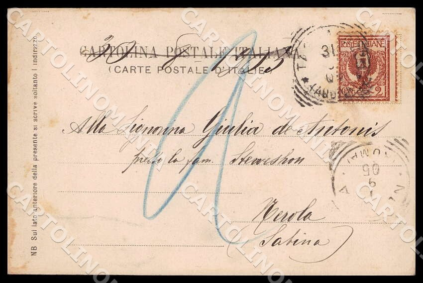 L'Aquila Tagliacozzo Villino Aurelia cartolina GM0761 – retro