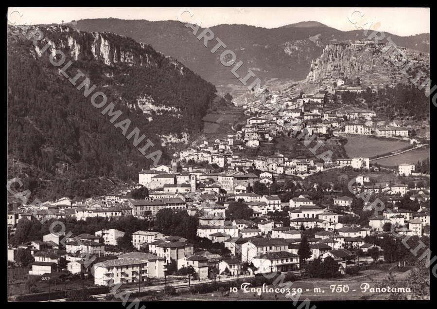 L'Aquila Tagliacozzo Panorama MACCHIE FG Foto cartolina GM0763 – fronte
