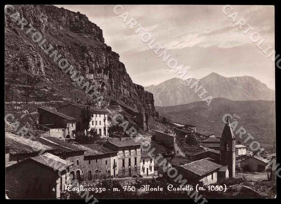 L'Aquila Tagliacozzo Monte Castello PIEGHINA FG Foto cartolina GM0767 – fronte
