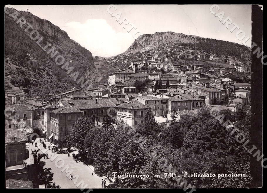 L'Aquila Tagliacozzo Particolare panorama STRAPPINO FG Foto cartolina GM0773 – fronte
