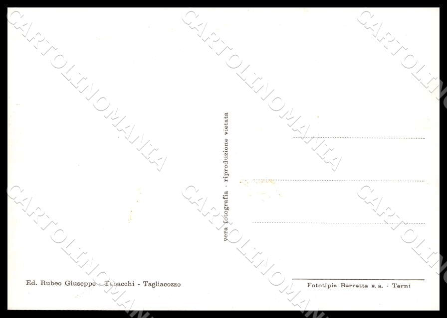 L'Aquila Tagliacozzo Panorama parziale FG Foto cartolina GM0779 – retro