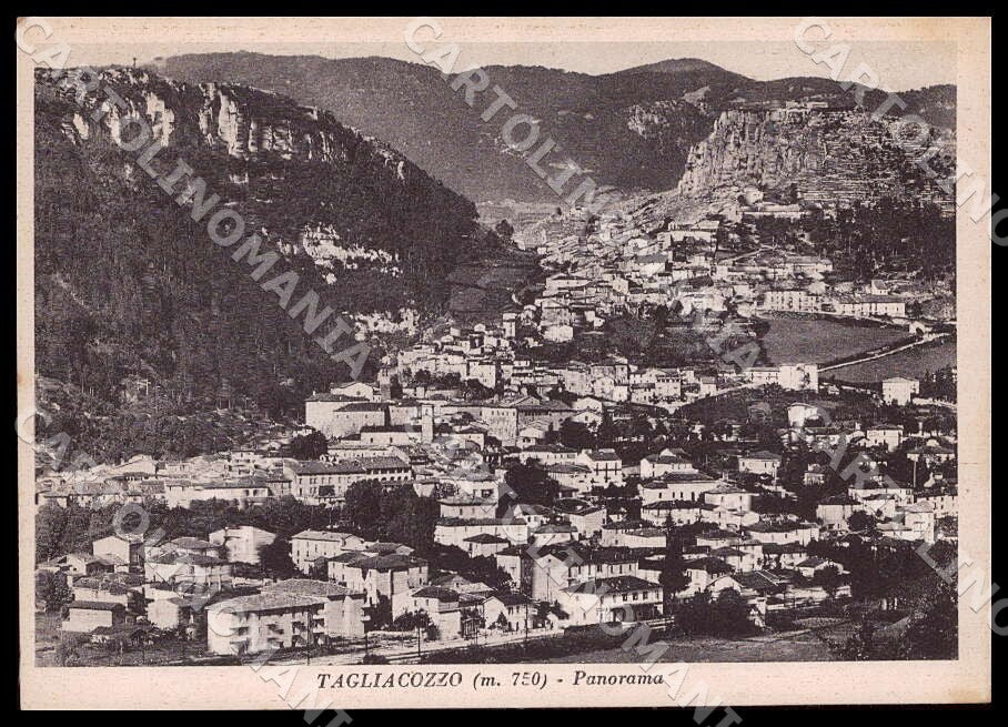 L'Aquila Tagliacozzo Panorama FG cartolina GM0790 – fronte