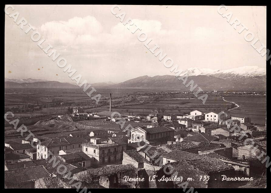 L'Aquila Pescina Venere Panorama Alterocca PIEGHINE FG Foto cartolina GM0803 – fronte