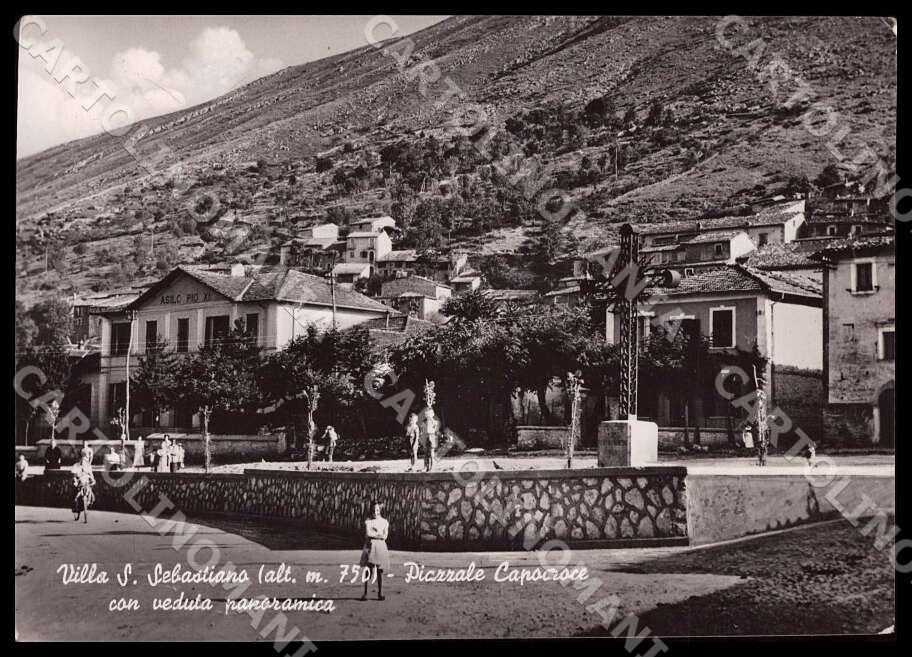 L'Aquila Tagliacozzo Villa San Sebastiano PIEGHINE FG Foto cartolina GM0808 – fronte