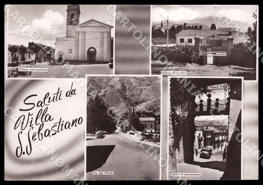 L'Aquila Tagliacozzo Villa San Sebastiano Scuola ABRASA FG Foto cartolina GM0812 – fronte