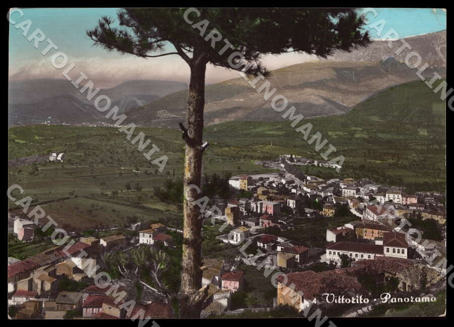 L'Aquila Vittorito Panorama PIEGHINA FG Foto cartolina GM0817 – fronte