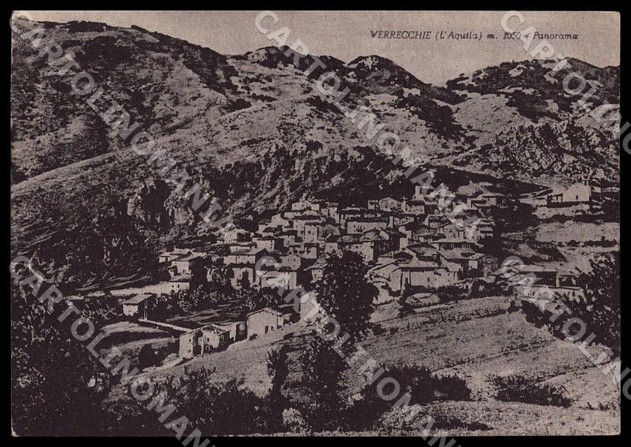 L'Aquila Verrecchie Panorama Alterocca PIEGHINE FG cartolina GM0820 – fronte