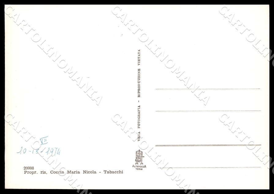 L'Aquila Villavallelonga Torrente Rosa Alterocca FG Foto cartolina GM0828 – retro