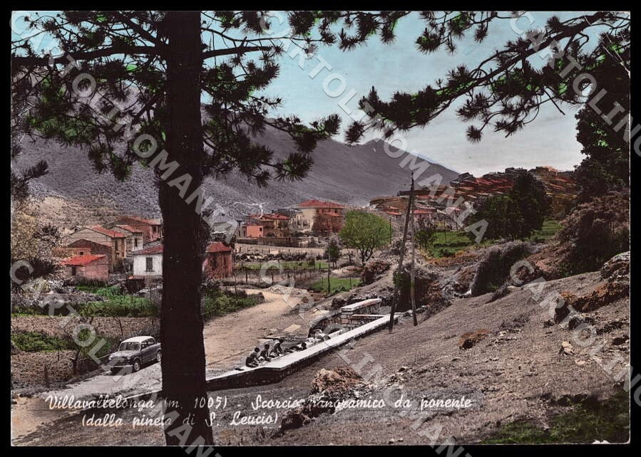 L'Aquila Villavallelonga Scorcio FORO PIEGHINE FG Foto cartolina GM0829 – fronte