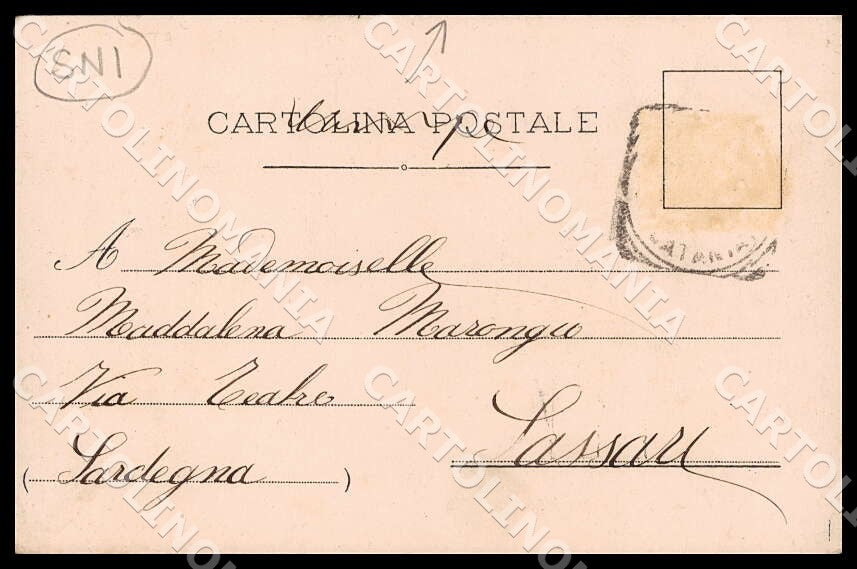 L'Aquila Città Manieri STRAPPINI cartolina GM0839 – retro