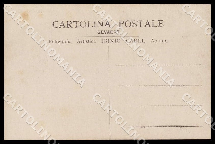 L'Aquila Città Igino Carli Foto cartolina GM0845 – retro