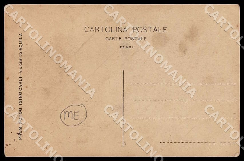 L'Aquila Città Igino Carli MACCHIE Foto cartolina GM0846 – retro