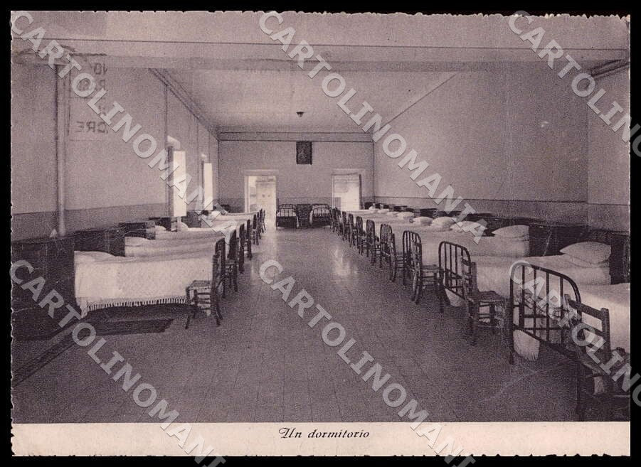 L'Aquila Città Collegio d'Abruzzo Dormitorio Scuola PIEGHE FG cartolina GM0847 – fronte
