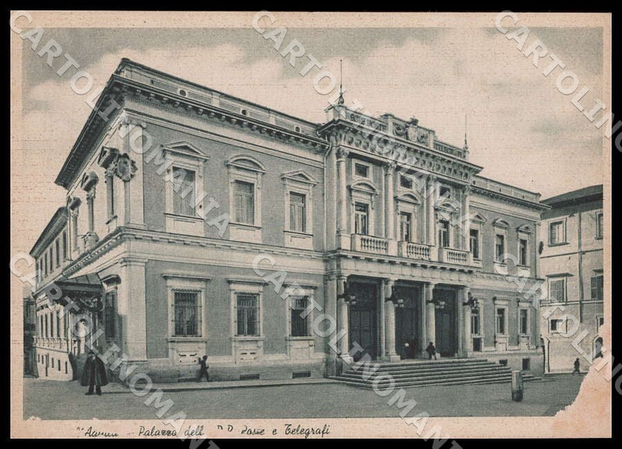 L'Aquila Città Palazzo Poste Telegrafi ABRASA FG cartolina GM0850 – fronte