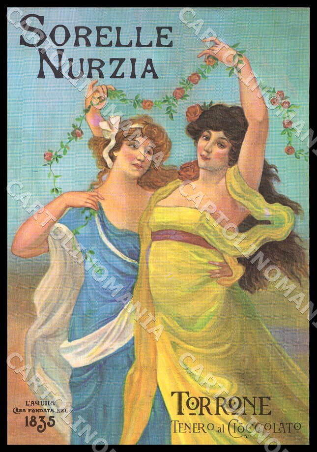 L'Aquila Città Sorelle Nurzia Casa Fondata 1835 Torrone FG cartolina GM0852 – fronte