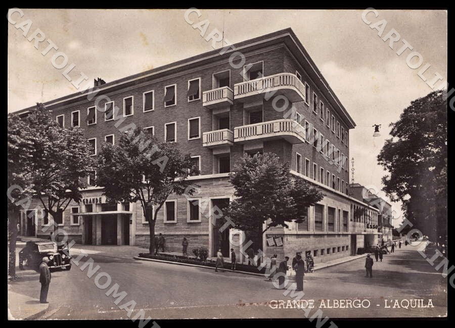 L'Aquila Città Grande Albergo Auto ABRASA FG Foto cartolina GM0858 – fronte