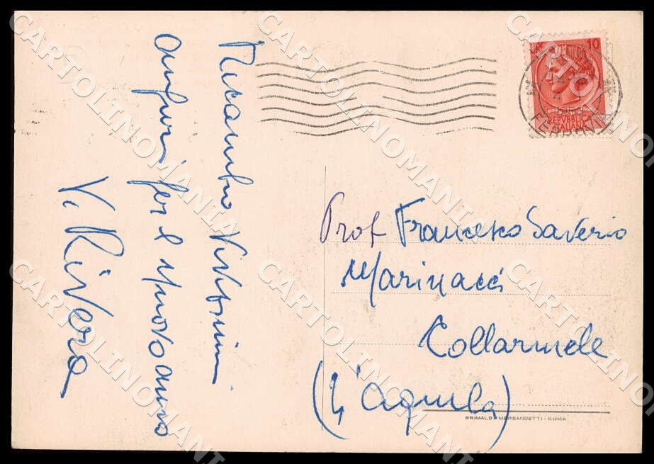 L'Aquila Campo Imperatore Osservatorio Botanica Autog Rivera FG cartolina GM0861 – retro
