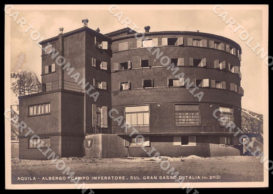 L'Aquila Città Albergo Campo Imperatore Gran Sasso FG Foto cartolina GM0871 – fronte