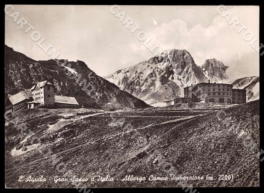 L'Aquila Gran Sasso Italia Campo Imperatore Albergo FG Foto cartolina GM0873 – fronte