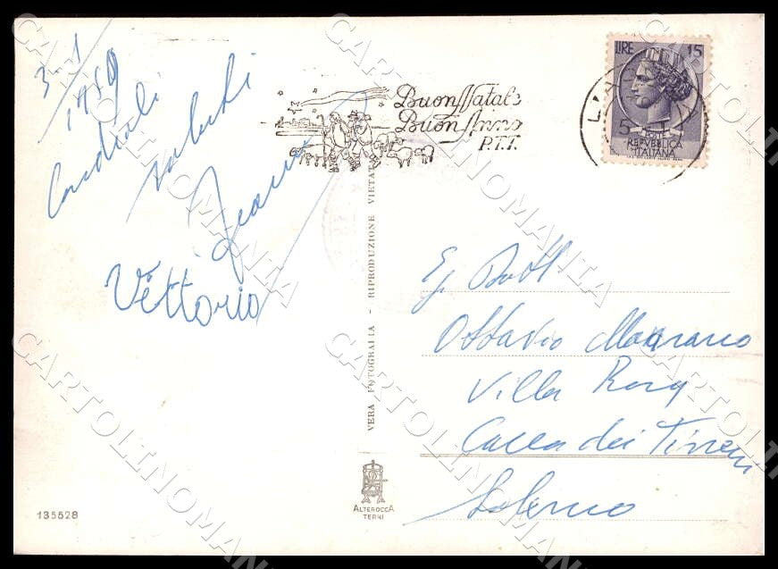 L'Aquila Gran Sasso Italia Campo Imperatore Albergo FG Foto cartolina GM0873 – retro