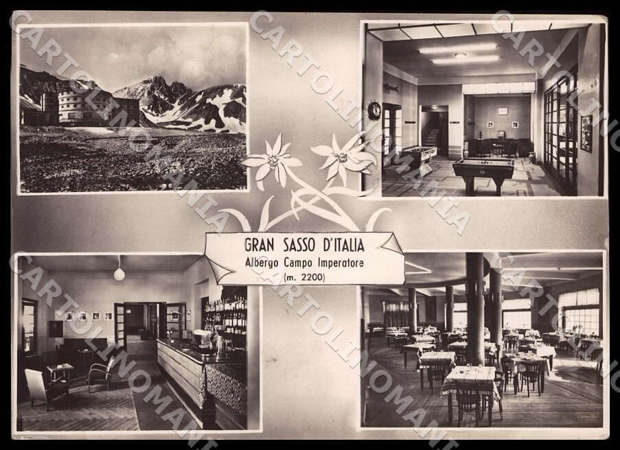 L'Aquila Gran Sasso Italia Campo Imperatore PIEGHINE FG Foto cartolina GM0874 – fronte