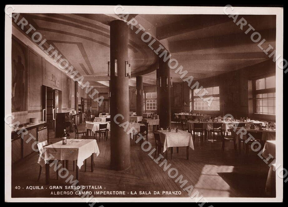 L'Aquila Gran Sasso Italia Albergo Campo Imperatore FG Foto cartolina GM0875 – fronte