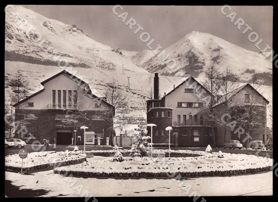 L'Aquila Campo Imperatore Stazione Funivia Teleferica FG Foto cartolina GM0878 – fronte