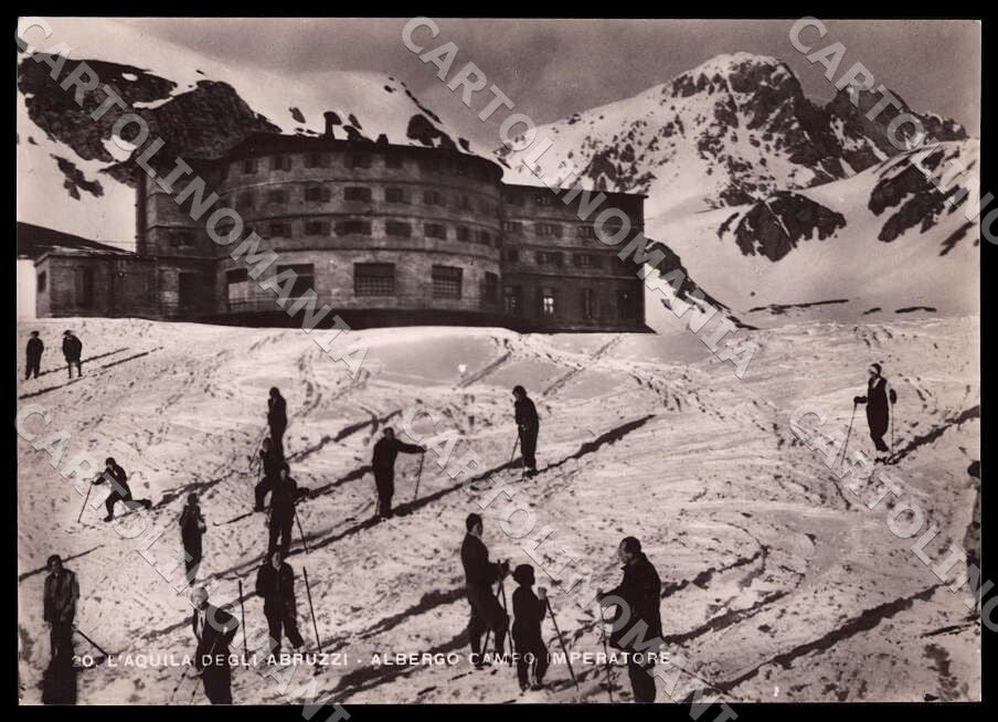 L'Aquila Città Albergo Campo Imperatore Sci FG Foto cartolina GM0880 – fronte