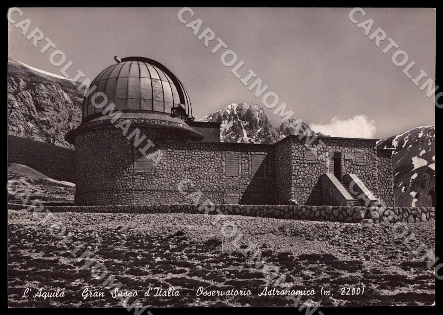 L'Aquila Città Gran Sasso Italia Osservatorio FG Foto cartolina GM0884 – fronte