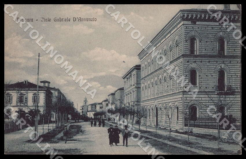 Pescara Città Viale Gabriele D'Annunzio cartolina GM0891 – fronte