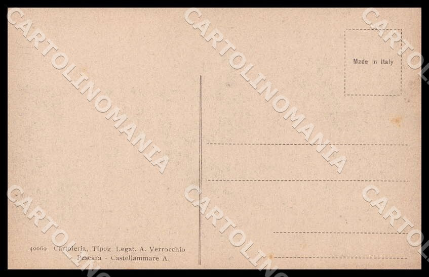 Pescara Città Viale Gabriele D'Annunzio cartolina GM0891 – retro