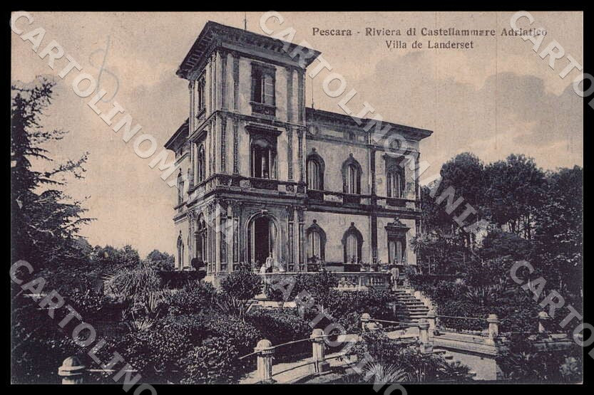 Pescara Città Riviera Castellammare Adriatico Villa Landerset cartolina GM0898 – fronte